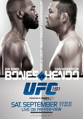 The poster for UFC 151: Jones vs. Henderson