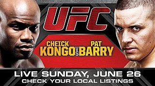 <span class="mw-page-title-main">UFC Live: Kongo vs. Barry</span> UFC mixed martial arts event in 2011