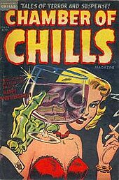 The cover of the single was derived from issue 19 of Chamber of Chills, September 1953. Chamber of Chills 19 cover.jpg