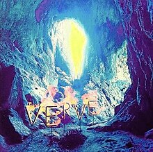 The interior of a cave; letters spelling out "Verve" can be seen in the foreground