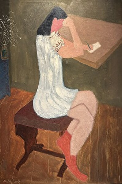 Girl Writing (1941), The Phillips Collection