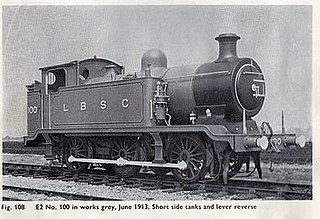 <span class="mw-page-title-main">LB&SCR E2 class</span> Class of 0-6-0T steam locomotives