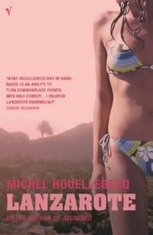 Cover of UK paperback edition of Lanzarote Lanzarote (Michel Houellebecq novel).jpg