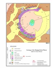 Geologic map of the Ringing Rocks Pluton