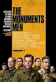 <i>The Monuments Men</i> 2014 war film by George Clooney