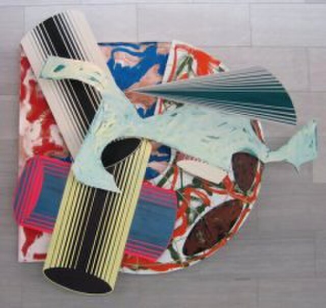 Frank Stella La scienza della fiacca, 1984, oil paint, enamel paint, and alkyd paint on canvas, etched magnesium, aluminum and fiberglass, National Ga