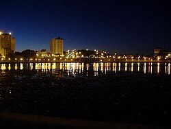 Downtown Lakeland at night