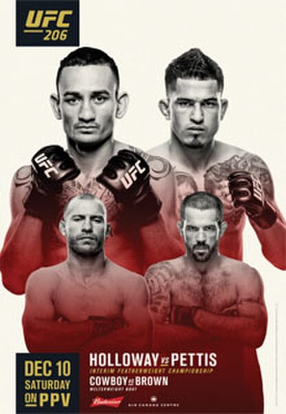 The poster for UFC 206: Holloway vs. Pettis