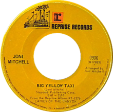 Big Yellow Taxi by Joni Mitchell 1970 Canadian vinyl.png