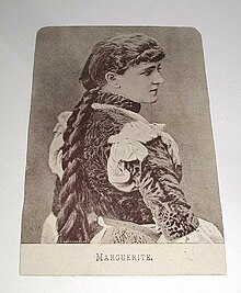 Cerealine trading card ("Marguerite"), late 19th century, Moss Engraving Co. Cerealine card.jpg