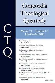 <i>Concordia Theological Quarterly</i> journal