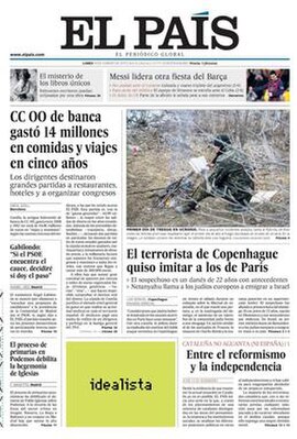 El País newspaper (16 February 2015)