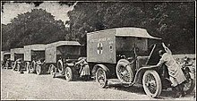 Women of the Hackett Lowther Unit working on ambulances Hackett Lowther ambulances.jpg