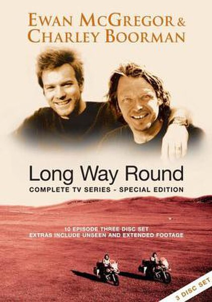 DVD cover illustrating Ewan McGregor and Charley Boorman