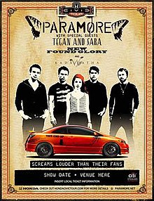 Paramore, The Honda Civic Tour. Paramore Civic Tour.jpg