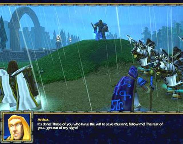 An example of how the game handles plot exposition through cutscenes: Arthas decides to cull the city Stratholme before the Undead can claim the popul