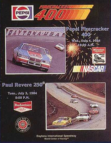 1984 Copertina del programma Firecracker 400