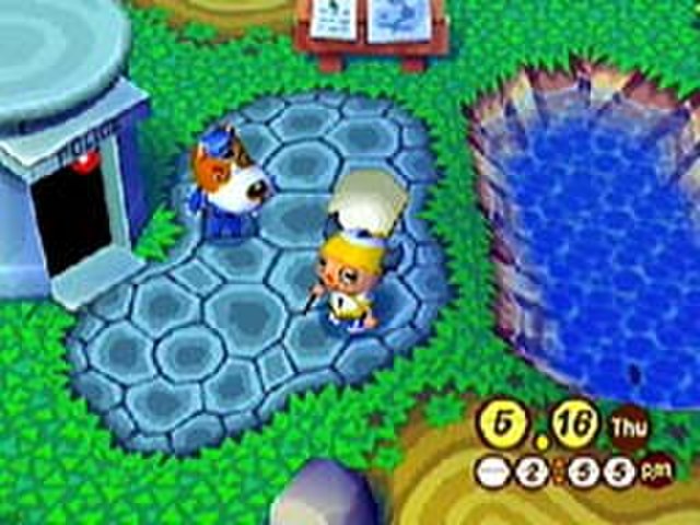 A screenshot of the overworld, featuring the player's character. The game features graphics from the Nintendo 64 version.