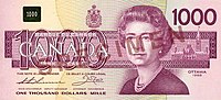 Birds of Canada $1000 banknote, obverse.jpg