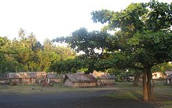 Emiotungan village, with tamtam.