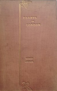 <i>Essays in London and Elsewhere</i> book by Henry James