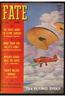 March 1948 issue of Fate. Fate magazine cover.jpg