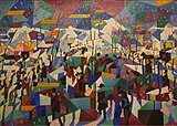 Le Boulevard, 1911, oil on canvas, 63.5 x 91.5 cm, Estorick Collection, London