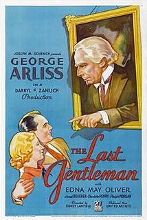 <i>The Last Gentleman</i> (film) 1934 film by Sidney Lanfield