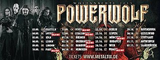 <span class="mw-page-title-main">Wolfsnächte Tour 2015</span> 2015 concert tour by Powerwolf