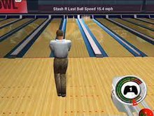 A screenshot of gameplay in AMF Bowling 2004. AMF Bowling 2004 Screenshot.jpg