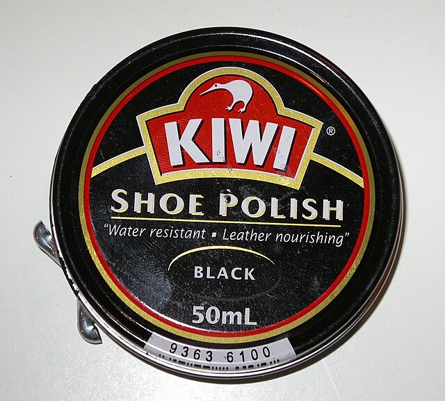 A can of Kiwi shoe polish