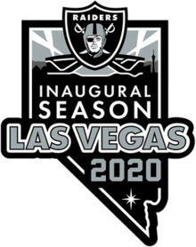 Logotipo de la temporada inaugural de los Raiders de Las Vegas.png