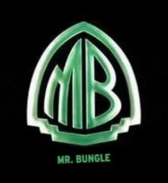 The "MB" Mr. Bungle logo, a parody of the famous "WB" logo used by their record label Warner Bros.