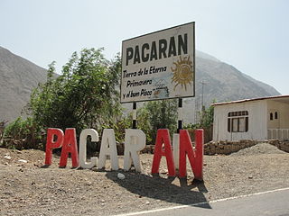 Pacarán District District in Lima, Peru