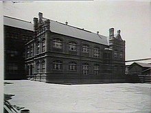 Second campus of Sydney Boys High School, at Mary Ann Street in Ultimo, in 1927. Sydney Boys High School, Ultimo (1).jpg