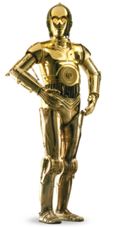 C-3PO Robot character from the Star Wars universe