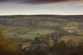 Rosedale Abbey Village in North Yorkshire, England