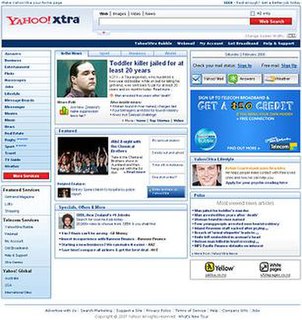 Yahoo!Xtra Defunct New Zealand web portal