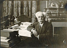 Faure in the Director's Office at the Conservatoire, 1918 Gabriel Faure in his office at the Conservatoire 1918 - Gallica 2010 (adjusted).jpg
