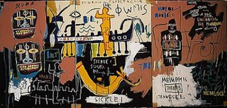 <i>El Gran Espectaculo (The Nile)</i> 1983 painting by Jean-Michel Basquiat