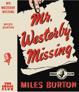 <i>Mr. Westerby Missing</i> 1940 novel