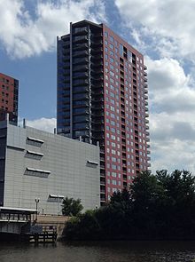 The River Tower at Christina Landing is the tallest residential building in Wilmington. River Tower At Christiana Landing.jpg