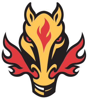Calgary's alternate logo, known as the Blasty, was used from 1998 to 2007, and revived in 2020.