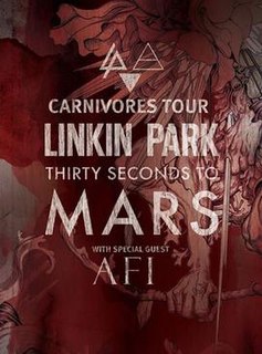 Carnivores Tour American rock bands Linkin Park and Thirty Seconds to Mars concert tour in 2014