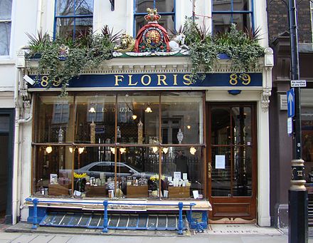 Floris of London is the oldest English retailer of toiletries and accessories and second oldest in the world after Farina gegenüber of Cologne, Germany.
