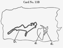 Holtzman inkblots interpretation are graded according to a number of pre-defined criteria. Holtzman 13B.svg