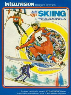 <i>Skiing</i> (Intellivision video game) computer game of Realtime Associates