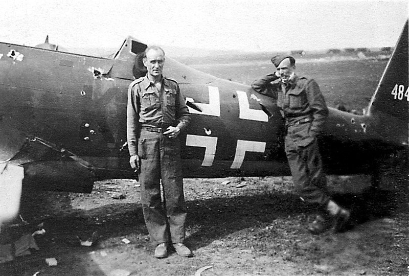 File:Two survivors of The March (1945) at Celle Airfield, Hamburg, Germany.jpg