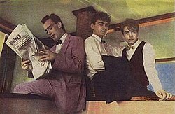 U Škripcu forming members in 1983, from left to right: Milan Delčić, Zoran Vulović and Aleksandar Vasiljević