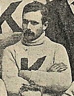 Will Coleman was player-coach for the first Kansas Jayhawks football team in 1890. William Julius Coleman 1893.jpg